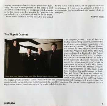 CD Tippett Quartet: String Quartets • 1 (Quartets Nos. 1, 2 And 4)