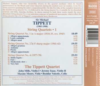 CD Tippett Quartet: String Quartets • 1 (Quartets Nos. 1, 2 And 4)