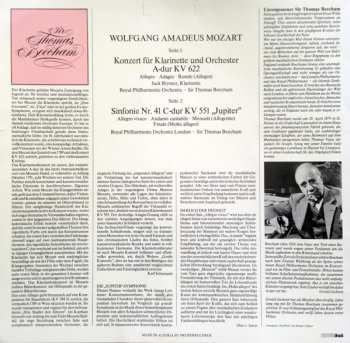 LP Sir Thomas Beecham: Sir Thomas Beecham Dirigiert Mozart - Klarinettenkonzert In A-Dur Kv 622・Symphonie Nr. 41 („Jupiter“) Kv 551