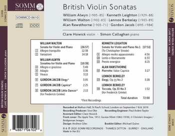 CD Sir William Walton: British Violin Sonatas