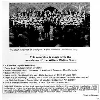 CD Philharmonia Orchestra: In Honour Of The City Of London · Fanfares And Marches · Jubilate Deo · Antiphon · 4 Christmas Carols · Where Does The Uttered Music Go?