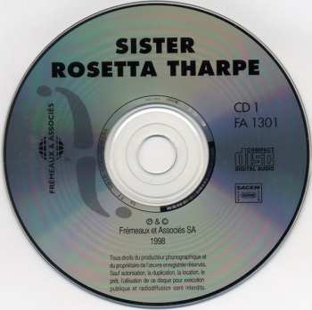 2CD Sister Rosetta Tharpe: Complete Sister Rosetta Tharpe = Intégrale Sister Rosetta Tharpe Vol. 1 (1938-1943)