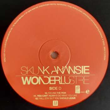 2LP Skunk Anansie: Wonderlustre CLR
