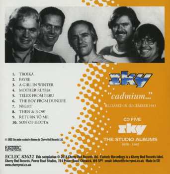 7CD/DVD/Dobozkészlet Sky: The Studio Albums 1979-1987
