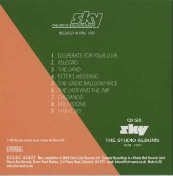 7CD/DVD/Dobozkészlet Sky: The Studio Albums 1979-1987