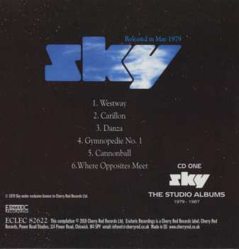 7CD/DVD/Dobozkészlet Sky: The Studio Albums 1979-1987