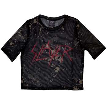 Merch Slayer: Női Crop Top Scratchy Logo Slayer
