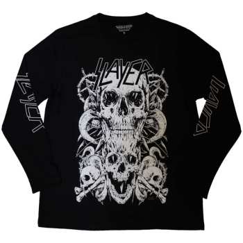 Merch Slayer: Long Sleeve Póló White Skulls