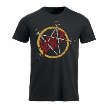 Merch Slayer: Póló Pentagram Distressed