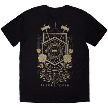 Merch Sleep Token: Sleep Token Unisex T-shirt: Emergence Feathered Host (black) (back Print) (small) S
