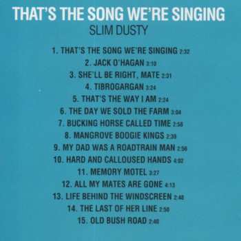 CD Slim Dusty: That's The Song We're Singing