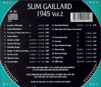CD Slim Gaillard: 1945 Vol. 2