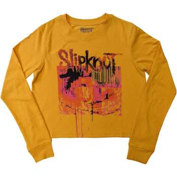 Merch Slipknot: Slipknot Ladies Long Sleeve Crop Top: The End So Far Barcode (back Print) (small) S