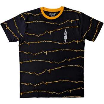 Merch Slipknot: Slipknot Unisex Ringer T-shirt: The End So Far Tribal-s & Barcode Ringer (back Print) (small) S