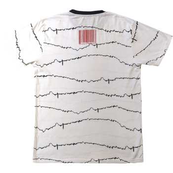 Merch Slipknot: Slipknot Unisex Ringer T-shirt: The End, So Far Tribal-s & Barcode (white) (back Print) (small) S