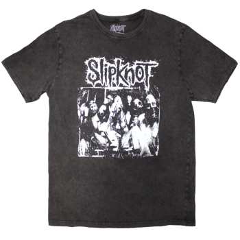 Merch Slipknot: Slipknot Unisex Stone Wash T-shirt: Album Splatter (charcoal Grey) (back Print) (small) S