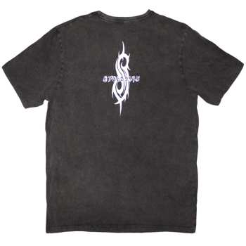 Merch Slipknot: Slipknot Unisex Stone Wash T-shirt: Album Splatter (charcoal Grey) (back Print) (small) S