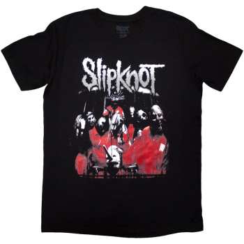 Merch Slipknot: Slipknot Unisex T-shirt: Stretched Barcode (black) (back Print) (small) S