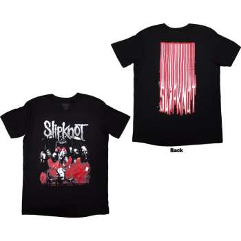 Merch Slipknot: Slipknot Unisex T-shirt: Stretched Barcode (black) (back Print) (small) S