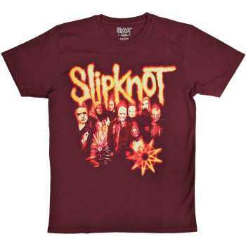 Merch Slipknot: Slipknot Unisex T-shirt: The End So Far Group Photo Tribal S Nonogram (back Print) (small) S