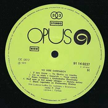 LP SĽUK's Popular Orchestra: Vo Víre Čardášov