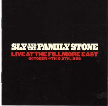 4CD Sly & The Family Stone: Live At The Fillmore East October 4th & 5th, 1968