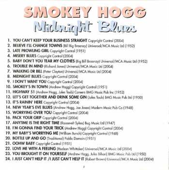 CD Smokey Hogg: Midnight Blues