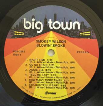 LP Smokey Wilson: Blowin' Smoke LTD