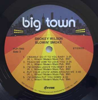 LP Smokey Wilson: Blowin' Smoke LTD
