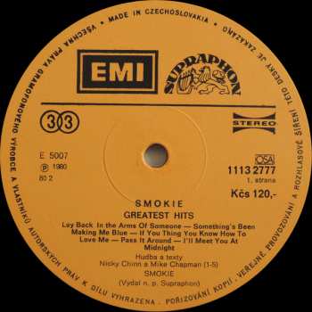 LP Smokie: Greatest Hits