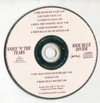 CD Sniff 'n' The Tears: Ride Blue Divide