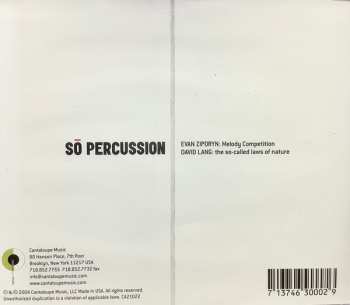 CD So Percussion: Sō Percussion