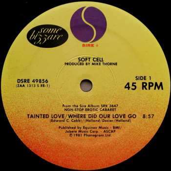 LP Soft Cell: Tainted Love / Where Did Our Love Go