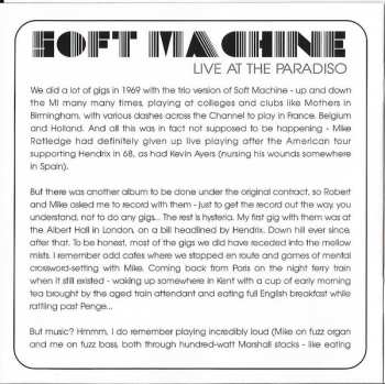 CD Soft Machine: Live At The Paradiso