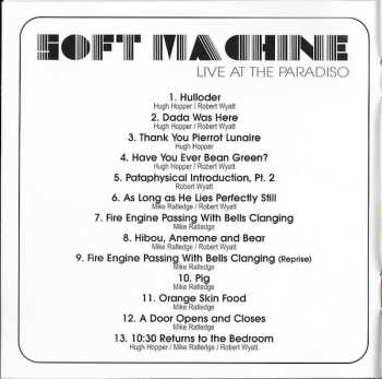 CD Soft Machine: Live At The Paradiso