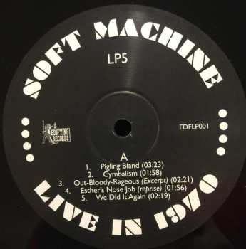 5LP Soft Machine: Live In 1970 DLX | LTD | NUM
