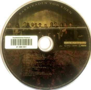 CD Söhne Mannheims: Barrikaden Von Eden