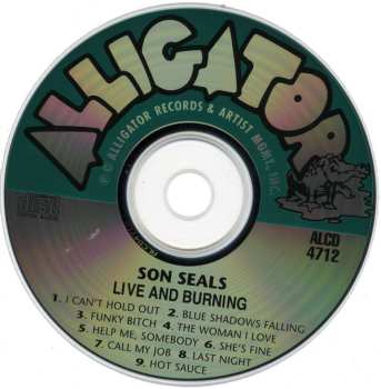 CD Son Seals: Live And Burning