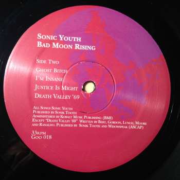 LP Sonic Youth: Bad Moon Rising