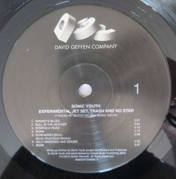 LP Sonic Youth: Experimental Jet Set, Trash And No Star