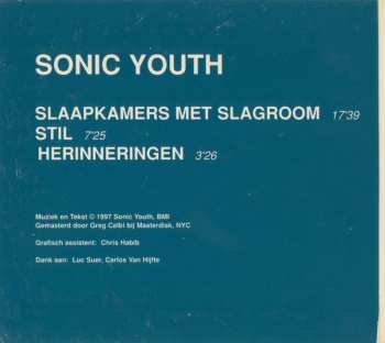CD Sonic Youth: Slaapkamers Met Slagroom