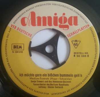 SP Hemmann-Quintett: Heute, Heute Will Ich Tanzen / Ich Möchte Gern Ein Bißchen Bummeln Geh'n