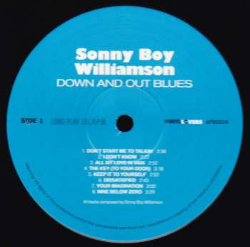 LP Sonny Boy Williamson: Down And Out Blues