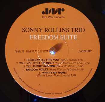 LP Sonny Rollins: Freedom Suite