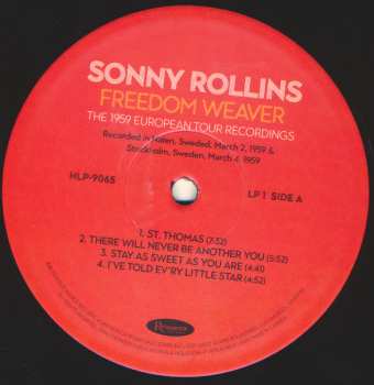 4LP/Dobozkészlet Sonny Rollins: Freedom Weaver (The 1959 European Tour Recordings) LTD | NUM