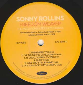 4LP/Dobozkészlet Sonny Rollins: Freedom Weaver (The 1959 European Tour Recordings) LTD | NUM