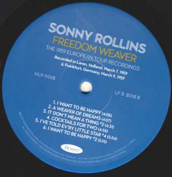 4LP/Dobozkészlet Sonny Rollins: Freedom Weaver (The 1959 European Tour Recordings) LTD | NUM