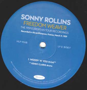4LP/Dobozkészlet Sonny Rollins: Freedom Weaver (The 1959 European Tour Recordings) LTD | NUM