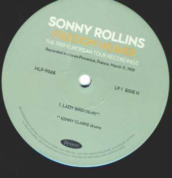 4LP/Dobozkészlet Sonny Rollins: Freedom Weaver (The 1959 European Tour Recordings) LTD | NUM