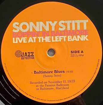 2LP Sonny Stitt: Boppin' In Baltimore: Live At The Left Bank LTD | NUM